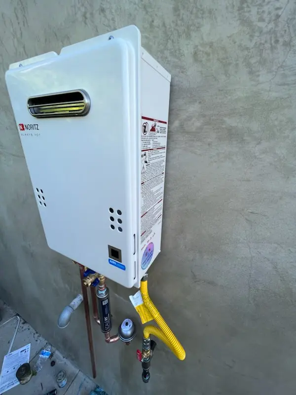 Tankless water heater installation for Friendship homes